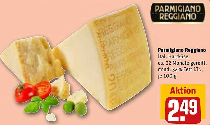 Parmigiano Reggiano - ital. Hartkäse, 22 Monate gereift