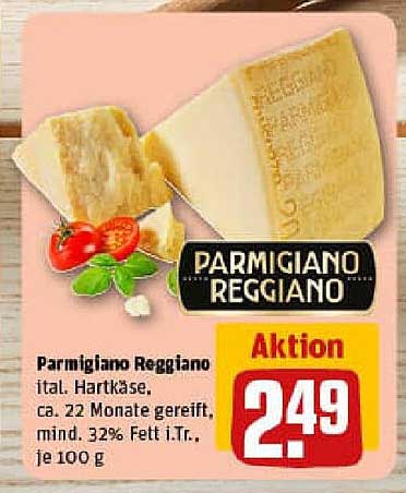 Parmigiano Reggiano – ital. Hartkäse, 22 Monate gereift