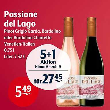 Passione del Lago - Pinot Grigio Garda, Bardolino oder Bardolino Chiaretto
