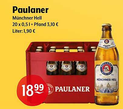 Paulaner Münchner Hell 20 x 0,5 l