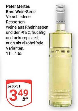 Peter Mertes Bree Wein-Serie
