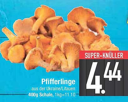 Pfifferlinge aus der Ukraine/Litauen - 400g Schale