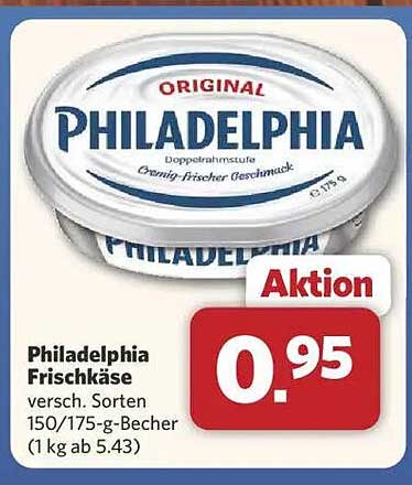 Philadelphia Frischkäse - verschiedene Sorten 150/175 g-Becher