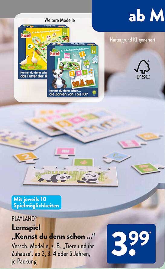PLAYLAND® Lernspiel „Kennst du denn schon ...“