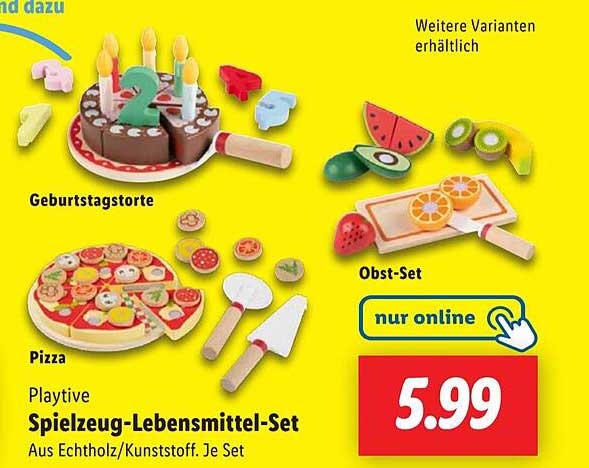 Playtive Spielzeug-Lebensmittel-Set
