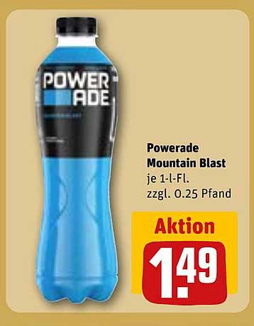 Powerade Mountain Blast 1 L Flasche