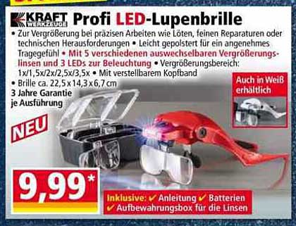 Profi LED-Lupenbrille