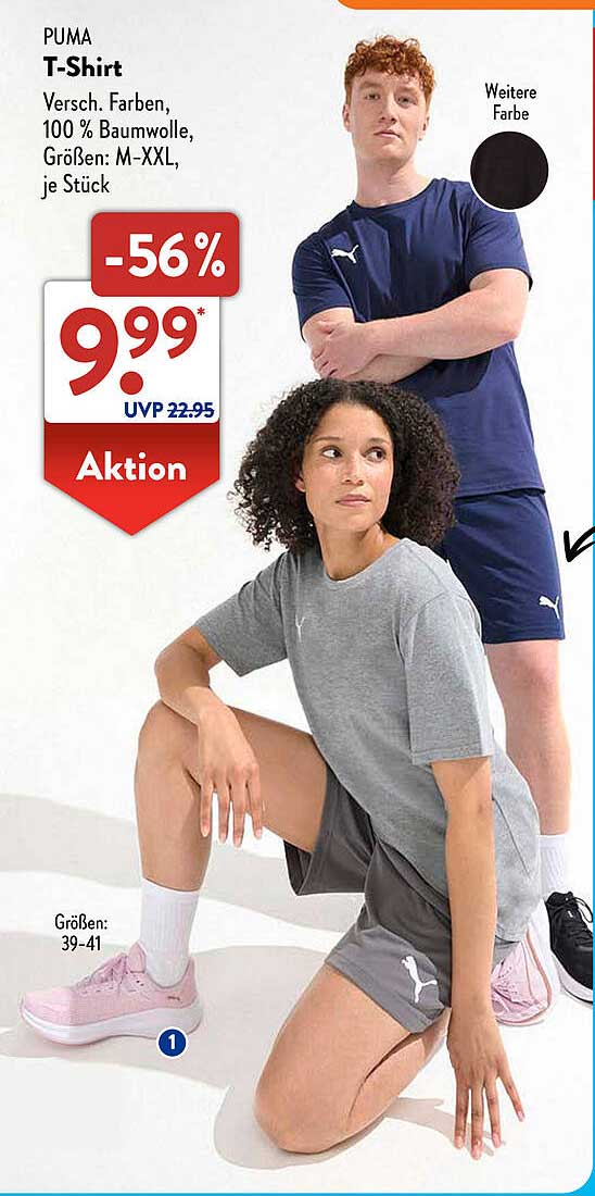 PUMA T-Shirt – 100 % Baumwolle in verschiedenen Farben