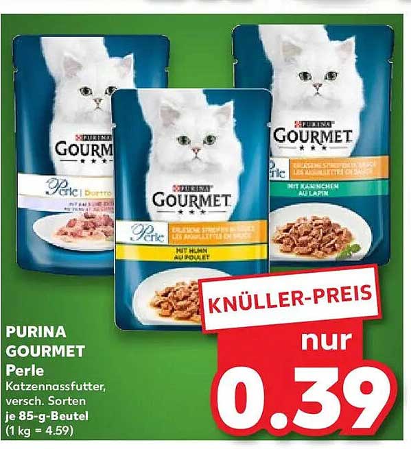 PURINA GOURMET Perle Katzennassfutter, verschiedene Sorten, 85g-Beutel