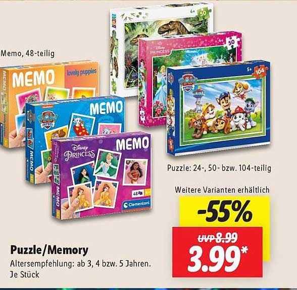 Puzzle/Memory, 48-teilig
