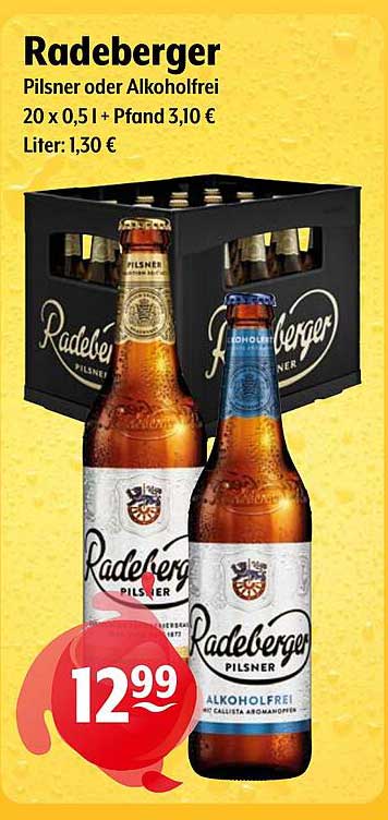 Radeberger Pilsner oder Alkoholfrei 20 x 0,5l
