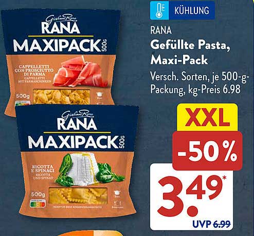 Rana Gefüllte Pasta, Maxi-Pack - 500 g