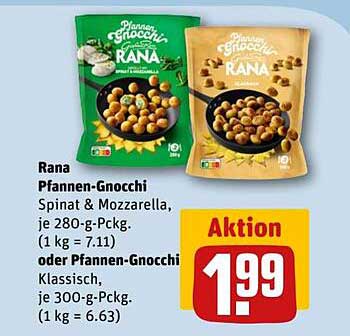 Rana Pfannen-Gnocchi Spinat & Mozzarella oder Klassisch