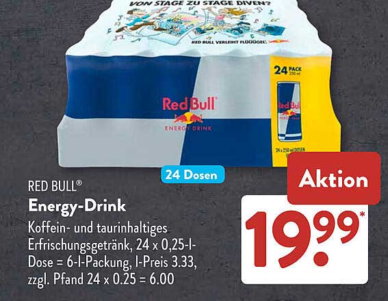 RED BULL® Energy-Drink 24 Dosen