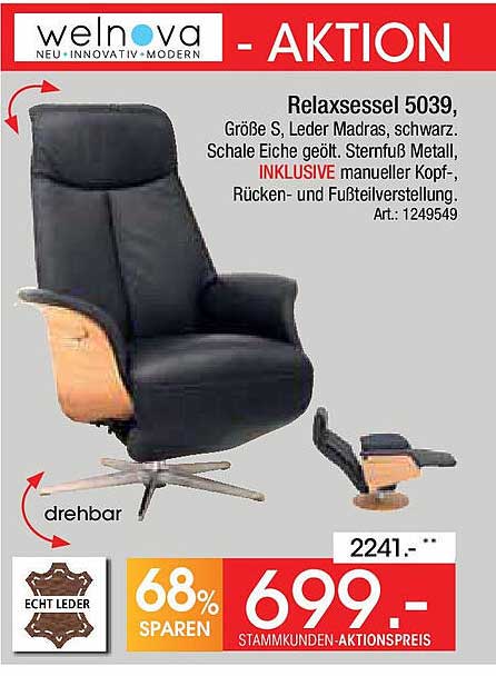 Relaxsessel 5039 - Aktion von welnova