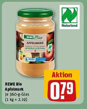 REWE Bio Apfelmark 360 g Glas