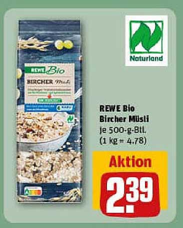 REWE Bio Bircher Müsli 500 g