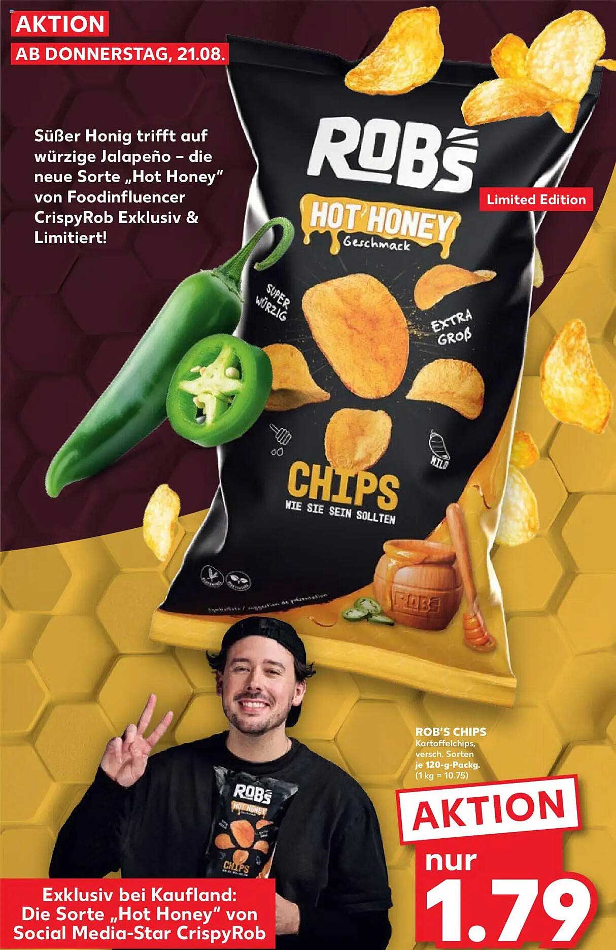 ROB'S Hot Honey Chips - Limited Edition
