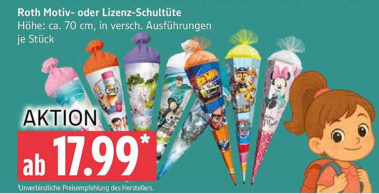 Roth Motiv- oder Lizenz-Schultüte