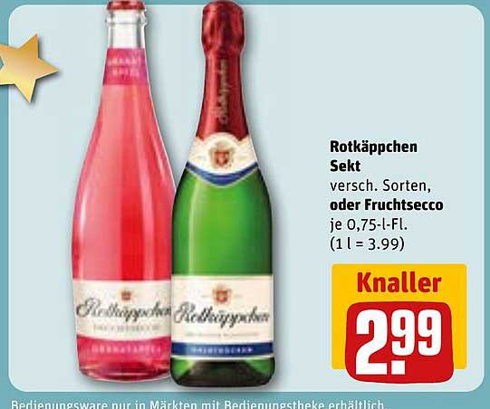 Rotkäppchen Sekt (verschiedene Sorten oder Fruchtsecco) 0,75-l-Fl.