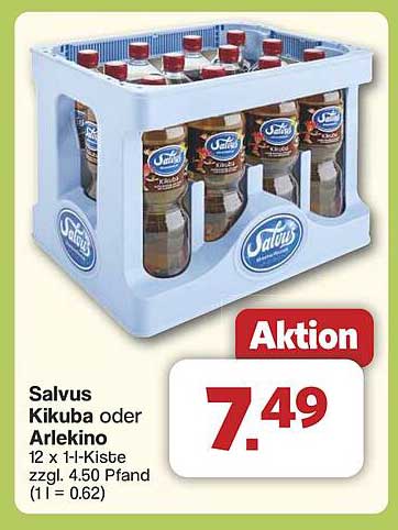 Salvus Kikuba oder Arlekino 12 x 1-L-Kiste