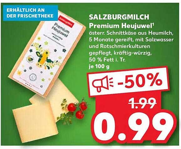 SALZBURG MILCH Premium Heujuwel Schnittkäse