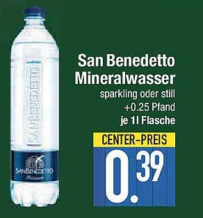 San Benedetto Mineralwasser sparkling oder still