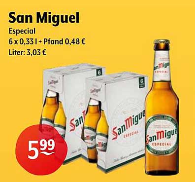 San Miguel Especial 6 x 0,33 l