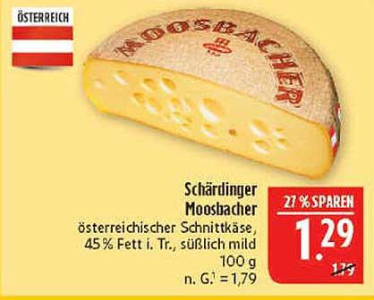 Schärdinger Moosbacher - österreichischer Schnittkäse