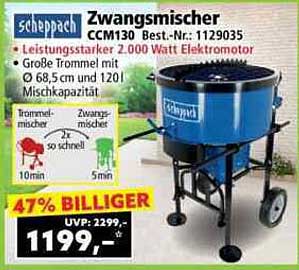 Scheppach Zwangsmischer CCM130