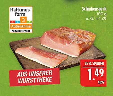 Schinkenpeck aus unserer Wurstheke