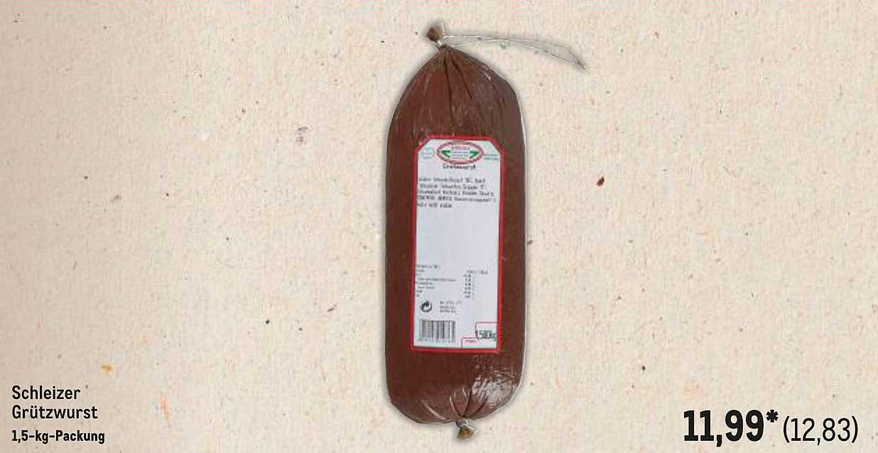 Schleizer Grützwurst 1,5-kg-Packung