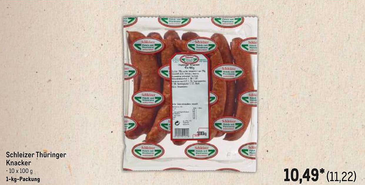 Schleizer Thüringer Knacker - 10 x 100 g