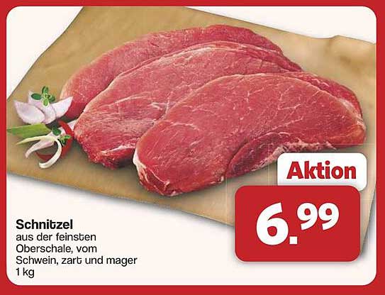 Schnitzel aus der feinsten Oberschale vom Schwein – zart und mager