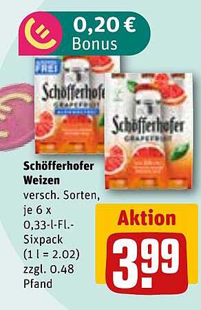 Schöfferhofer Weizen - 6 x 0,33 l - Sixpack