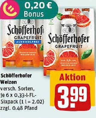 Schöfferhofer Weizen – Grapefruit Sixpack
