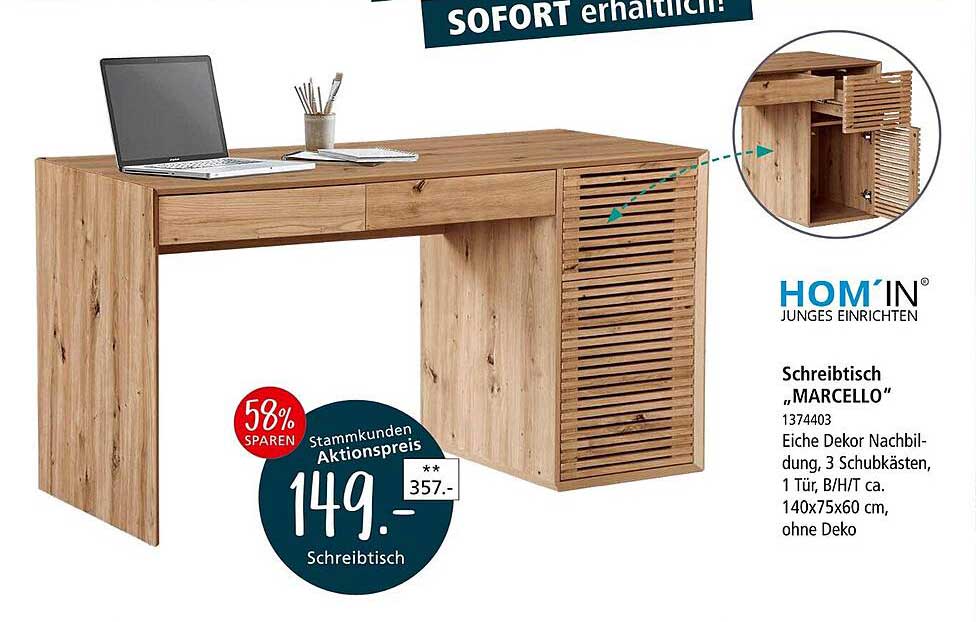 Schreibtisch „MARCELLO“