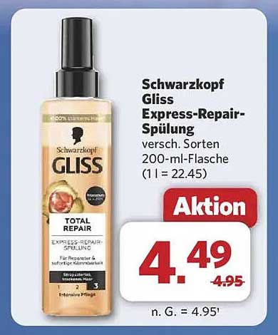 Schwarzkopf Gliss Express-Repair-Spülung 200 ml