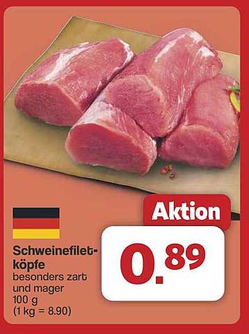 Schweinefiletköpfe - besonders zart und mager