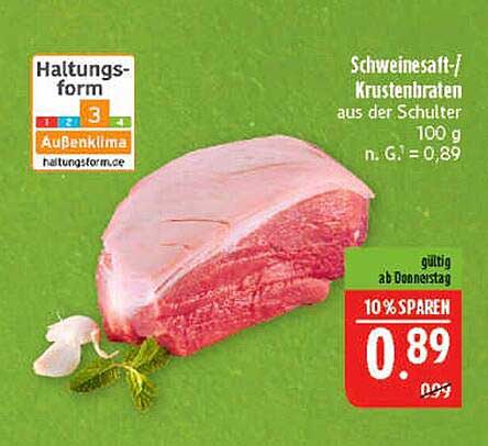 Schweinesaft-/ Krustenbraten aus der Schulter