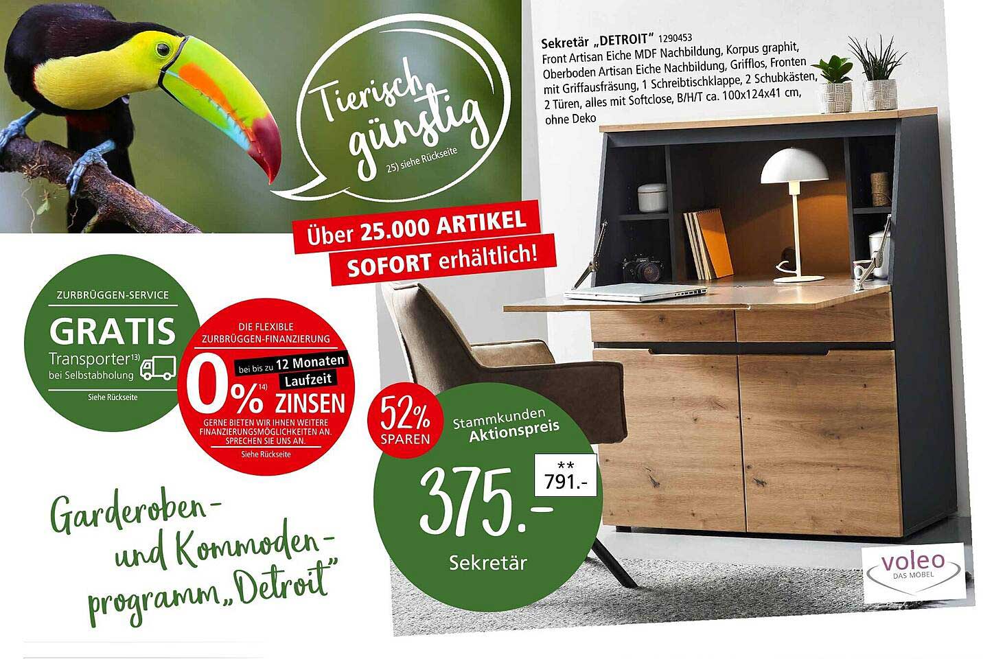 Sekretär „Detroit“