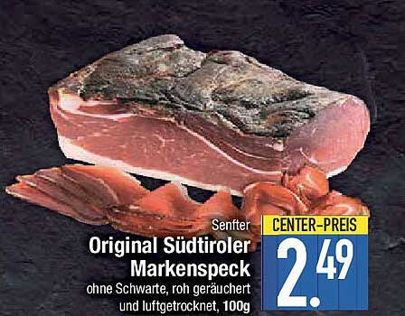 Senfter Original Südtiroler Markenspeck, 100g