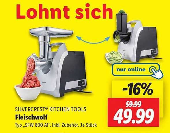 SILVERCREST® KITCHEN TOOLS Fleischwolf Typ „SFW 800 A1“