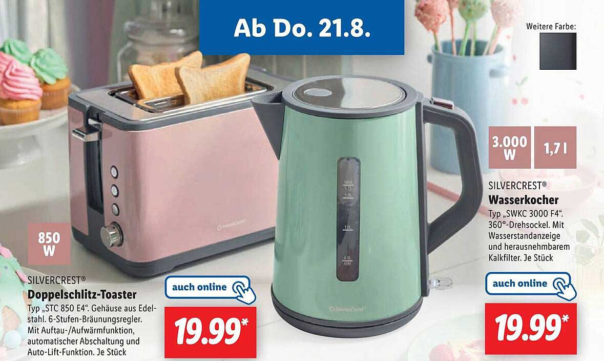 SILVERCREST® Wasserkocher 3.000 W