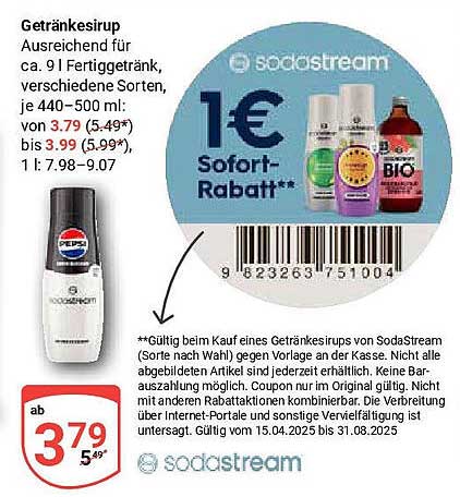 SodaStream Getränkesirup - Vielfältiger Genuss für Sprudel-Fans