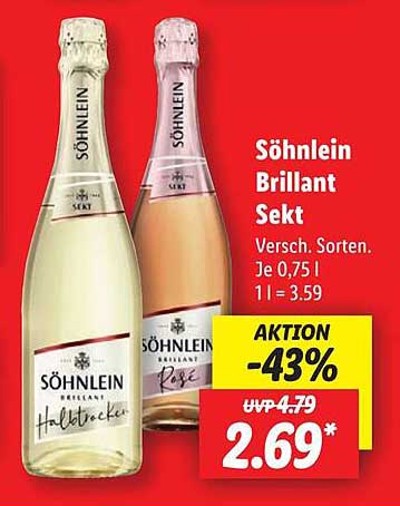 Söhnlein Brilliant Sekt - Verschiedene Sorten