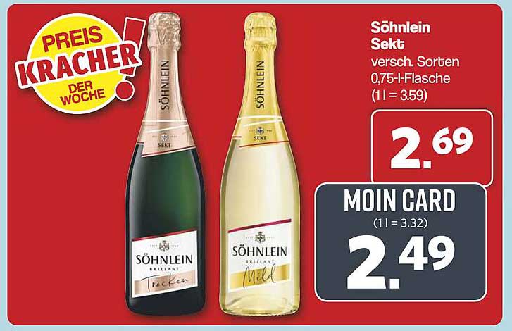 Söhnlein Sekt verschiedene Sorten 0,75 l-Flasche