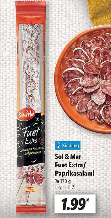 Sol & Mar Fuet Extra/Paprikasalami 170 g