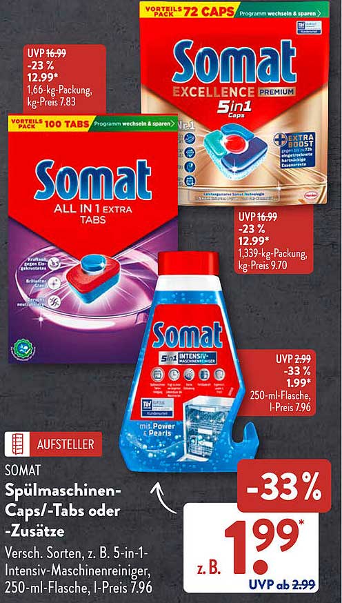 Somat Spülmaschinen-Caps/Tabs oder -Zusätze