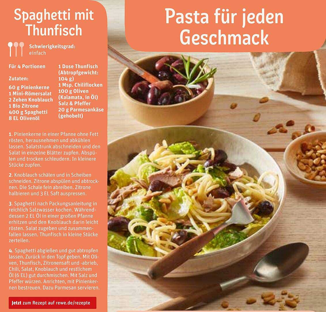Spaghetti mit Thunfisch